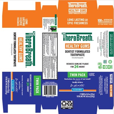 TB Toothpaste Healthy Gums 4 oz Twin Carton - TB Toothpaste Healthy Gums 4 oz Twin Carton
